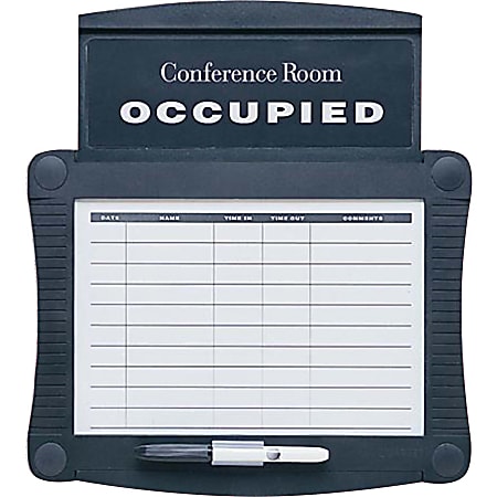 Quartet® Conference Room Scheduler, Black