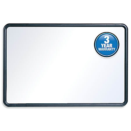 Quartet® Melamine Dry-Erase Whiteboard, 24" x 36", Aluminum Frame With Black Finish