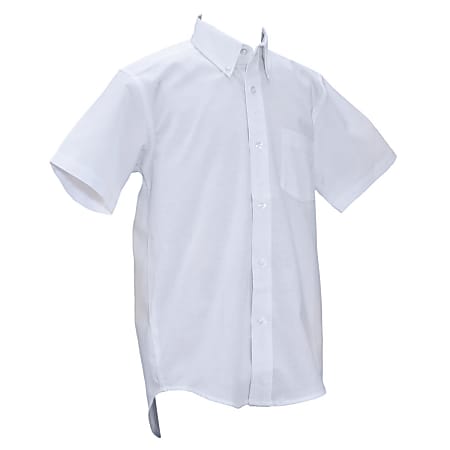 Royal Park Men's Uniform, Short-Sleeve Oxford Polo Shirt, XX-Large, White