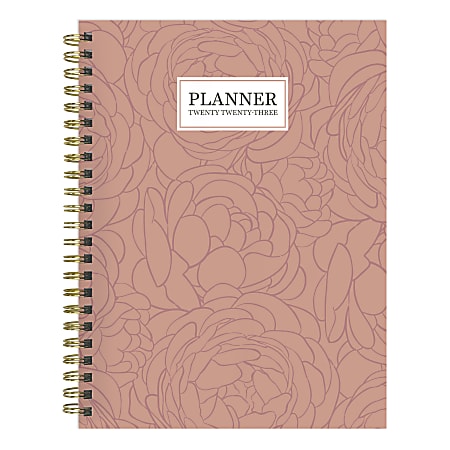 TF Publishing Medium Weekly/Monthly Planner, 6-1/2" x 8", Roses, January To December 2023