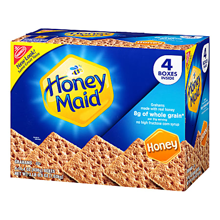 Nabisco Honey Maid Honey Graham Crackers 14.4 Oz Box Pack of 4 - Office ...