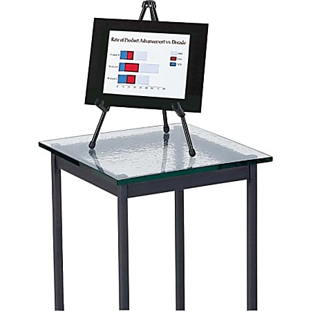 MasterVision Quantum Lightweight Tripod Display Easel 35 716 to 63 High  Plastic Black - Office Depot