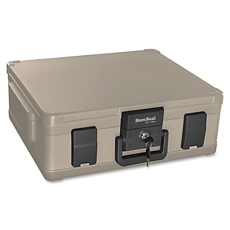 FireKing® 1-Hour 14-13/18"W x 12"D Lateral 1-Drawer Fire Chest, Plastic, Putty