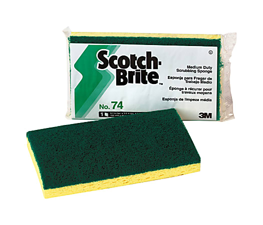 Scotch Brite Scrub Sponges, Non-Scratch, Greener Clean - 6 sponges