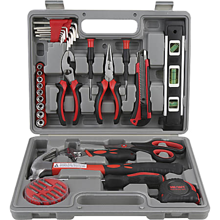 Genuine Joe 42 Piece Tool Kit with Case - Gray