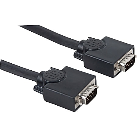 Manhattan SVGA Monitor Cable, 50&#x27;, Black