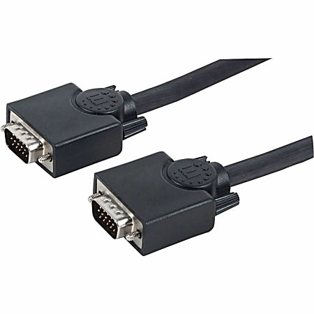 Manhattan SVGA Monitor Cable, 50', Black