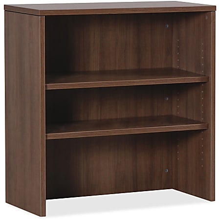 Lorell® Essentials Series Stack-On Modular Shelving Bookcase, 36"H x 36"W x 15"D, Walnut