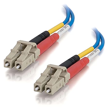 C2G-10m LC-LC 50/125 OM2 Duplex Multimode PVC Fiber Optic Cable - Blue
