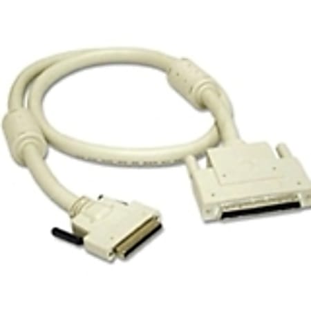 C2G 1.5ft LVD/SE VHDCI .8mm 68-pin Male to SCSI-3 MD68 Male Cable with Ferrites