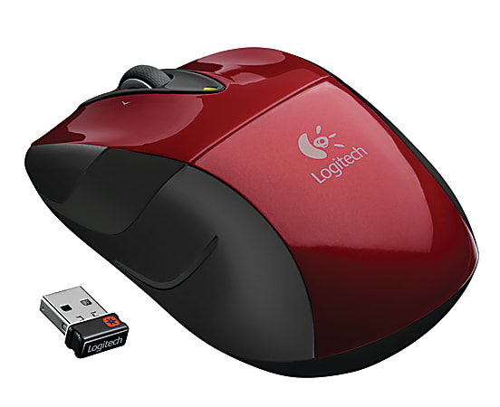 Logitech® M525 Wireless Mouse, Red, 910-002697
