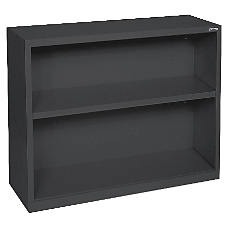 Lorell® Fortress Series Steel Modular Shelving Bookcase, 2-Shelf, 30"H x 34-1/2"W x 13"D, Black