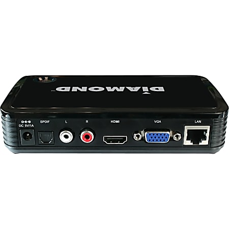 DIAMOND Stream2TV Functions Video Streaming Video Decoding USB 1920 x 1080 VGA Audio Line Out Linux iOS Android