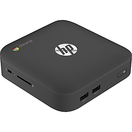 HP Chromebox Desktop Computer - Intel Celeron 2955U 1.40 GHz - 2 GB DDR3L SDRAM - 16 GB SSD - Chrome OS - Mini PC - Black