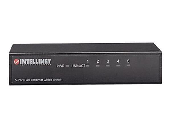 Intellinet 5-Port 10/100 Desktop Switch, Metal Housing