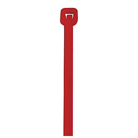 Office Depot® Brand Cable Ties, 50 Lb, 18", Red, Pack Of 500