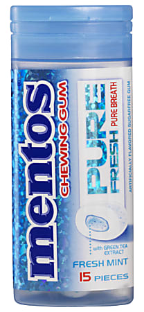 Mentos® Pure Fresh Mint Gum Pocket Bottle, 0.046 Oz