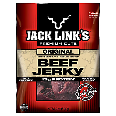 Jack Links Original Jerky, 3.3 Oz Bag
