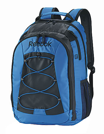 Reebok Backpack For Laptop, Keanan, Blue/Black
