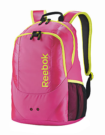 Reebok Backpack For Laptop Kell PinkYellow Office Depot