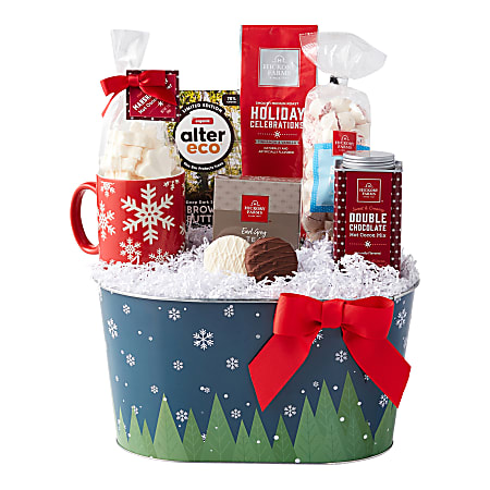Givens Seasons Sipping Holiday Coffee/Cocoa Gift Basket