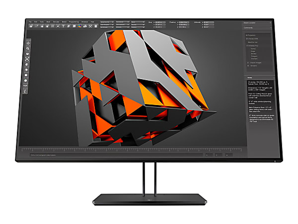 HP Z32 - LED monitor - 31.5" - 3840 x 2160 4K UHD (2160p) @ 60 Hz - IPS - 350 cd/m² - 1300:1 - 14 ms - HDMI, DisplayPort, Mini DisplayPort, USB-C - black pearl - Smart Buy
