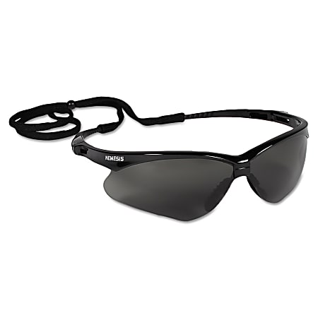 Jackson Safety V30 Nemesis Eyewear, Black Frame/ Smoke