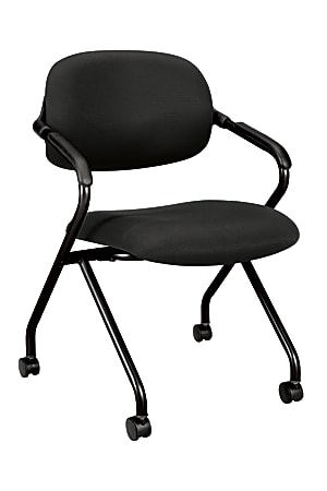 basyx by HON® Nesting Stackable Chair, Black