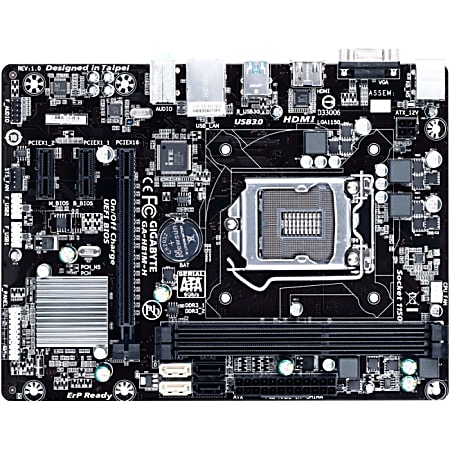 Gigabyte Ultra Durable GA-H81M-H Desktop Motherboard - Intel H81 Chipset - Socket H3 LGA-1150