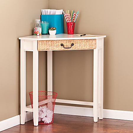 Southern Enterprises Panama Corner Desk, French Vanilla