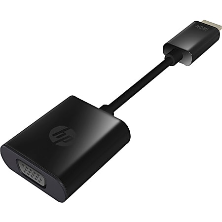 HP HDMI to VGA Adapter - HDMI/VGA Video Cable for Ultrabook, Audio/Video Device, Notebook - First End: 1x 1 - H4F02AAABA