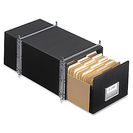 Bankers Box® Staxonsteel Maximum Space-Saving Storage Drawers, x 11.13"H x 17"W x 25 1/2"D, Black, Case Of 6