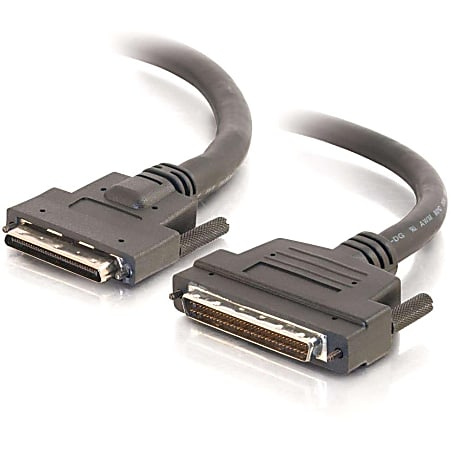 C2G 3ft LVD/SE VHDCI .8mm 68-pin Male to SCSI-3 MD68 Male (ThumbScrew) Cable