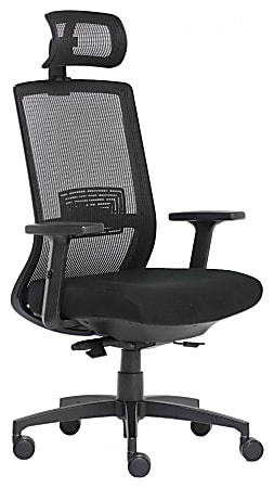 Boss Office Products Ergonomic Mesh High-Back Task Chair, Black