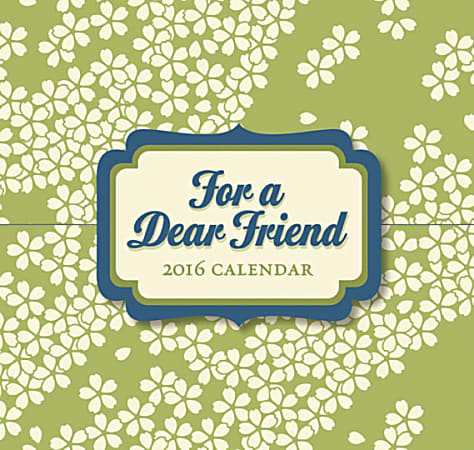 LANG 365 Daily Thoughts Boxed Calendar, 3 1/4" x 3", For A Dear Friend, January-December 2016