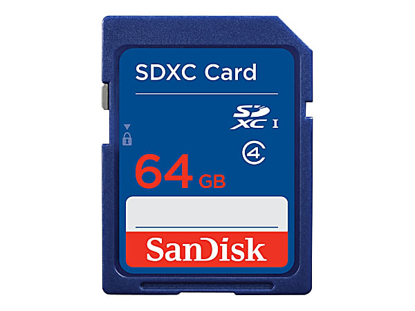 SanDisk - Flash memory card - 64 GB - Class 4 - SDXC