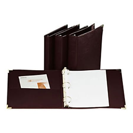 Cardinal® Business Presentation 3-Ring Binder, 1 1/2" Round Rings, Burgundy