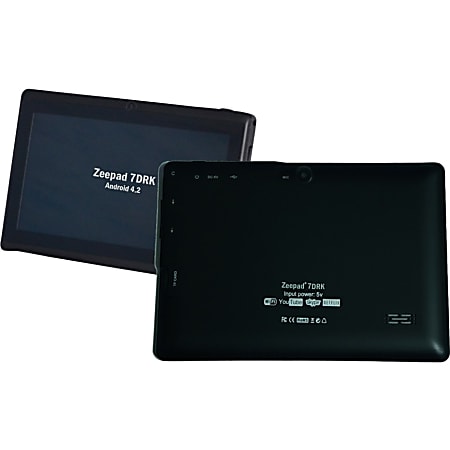 Zeepad 7DRK Tablet - 7" - 512 MB DDR3 SDRAM - Rockchip Cortex A9 RK3026 Dual-core (2 Core) 1.50 GHz - 4 GB - Android 4.2 Jelly Bean - 800 x 480 - Black