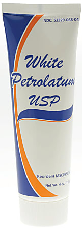 Medline Petroleum Jelly, 4 Oz, White, Case Of 12