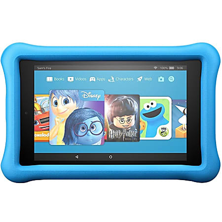 Amazon All-New Fire 7 Kids Edition Tablet, 7" Display, 16 GB, Blue Kid-Proof Case, B01J90MSDS