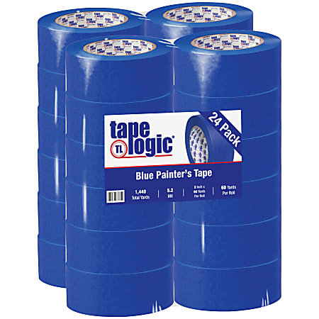 Tape Logic® 3000 Painter's Tape, 3" Core, 2" x 180', Blue, Case Of 24