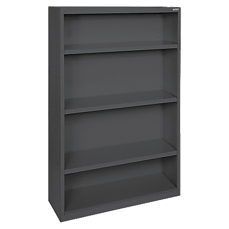 Lorell® Fortress Series Steel Modular Shelving Bookcase, 4-Shelf,