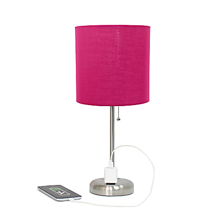 Hot pink lamp base outlet