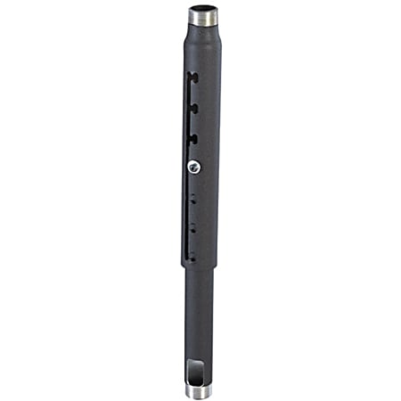 Chief Adjustable Extension Column - 9-12" Extension - Black - Aluminum - 500 lb - Black