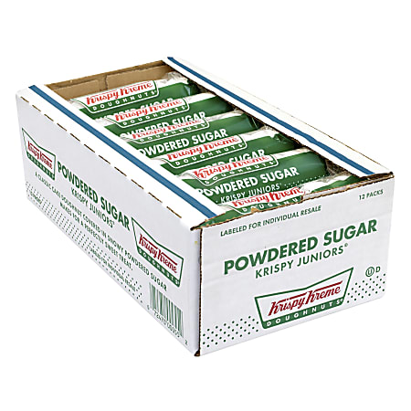 Krispy Kreme Doughnuts, Powdered Sugar, Pack Of 12 Doughnuts