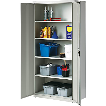 Realspace steel storage cabinet 5 sales shelves