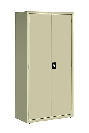 Lorell™ Fortress Series Steel Storage Cabinet, 5-Shelf, 18"D, Putty