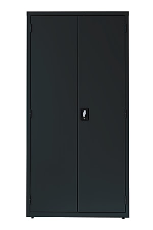 Lorell® Fortress Series 18"D Steel Storage Cabinet, Fully Assembled, 5-Shelf, Black