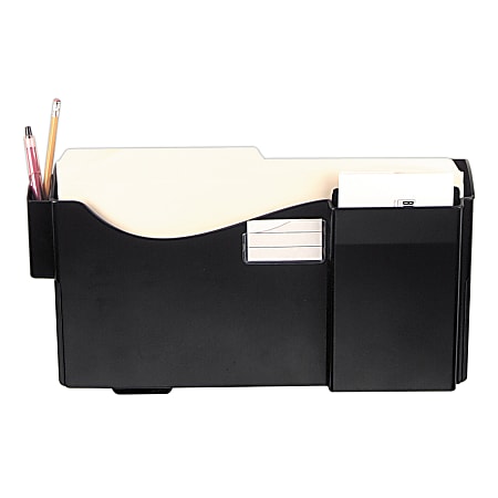 Office Depot® Brand Starter Wall Pocket With Pen Holder & Envelope Slot, Letter Size/Legal Size, Black