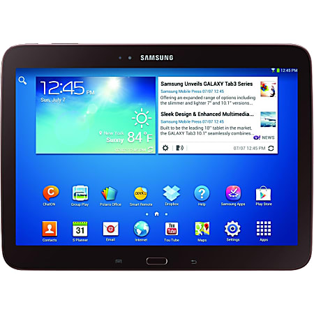 Samsung Galaxy Tab 3 GT-P5210GNYXAR Tablet - 10.1" - 1 GB Dual-core (2 Core) 1.60 GHz - 16 GB - Android 4.2 Jelly Bean - 1280 x 800 - Golden Brown